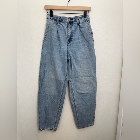Aritizia Denim Forum The Luanne High Rise Tapered Jeans 30L High-waisted Size 25 - Picture 5 of 11